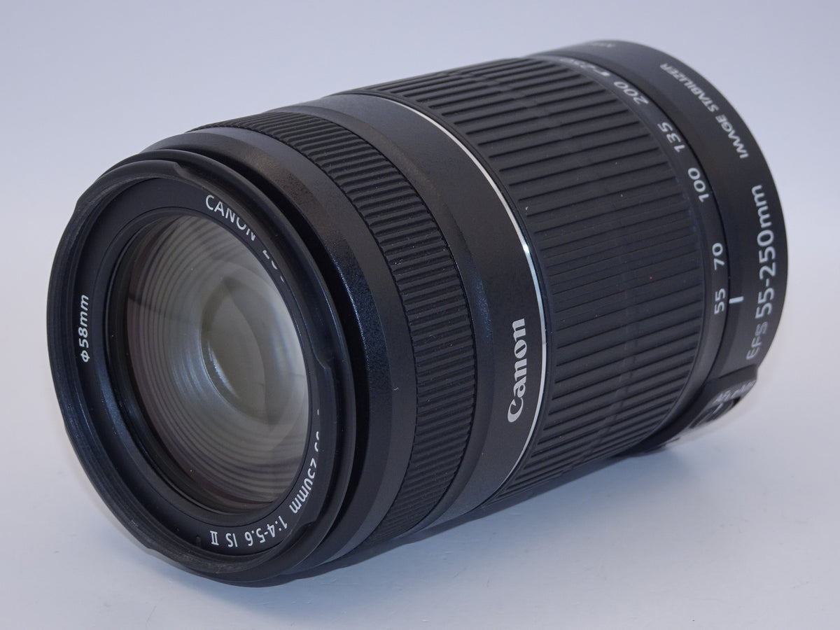 【外観特上級】Canon 望遠ズームレンズ EF-S55-250mm F4-5.6 IS II