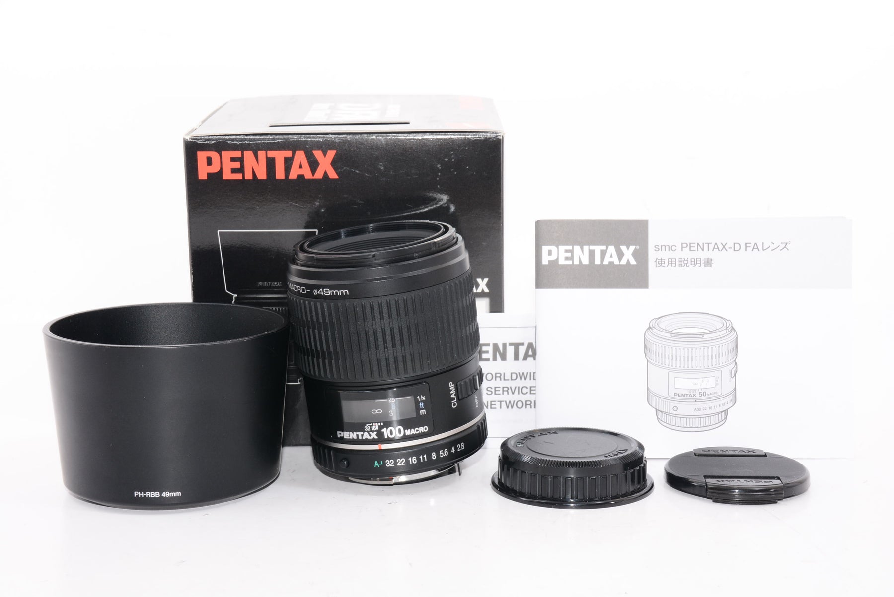 【外観特上級】PENTAX 単焦点マクロレンズ 防滴構造 D FA MACRO 100mmF2.8 WR Kマウント フルサイズ・APS-Cサイズ 21910