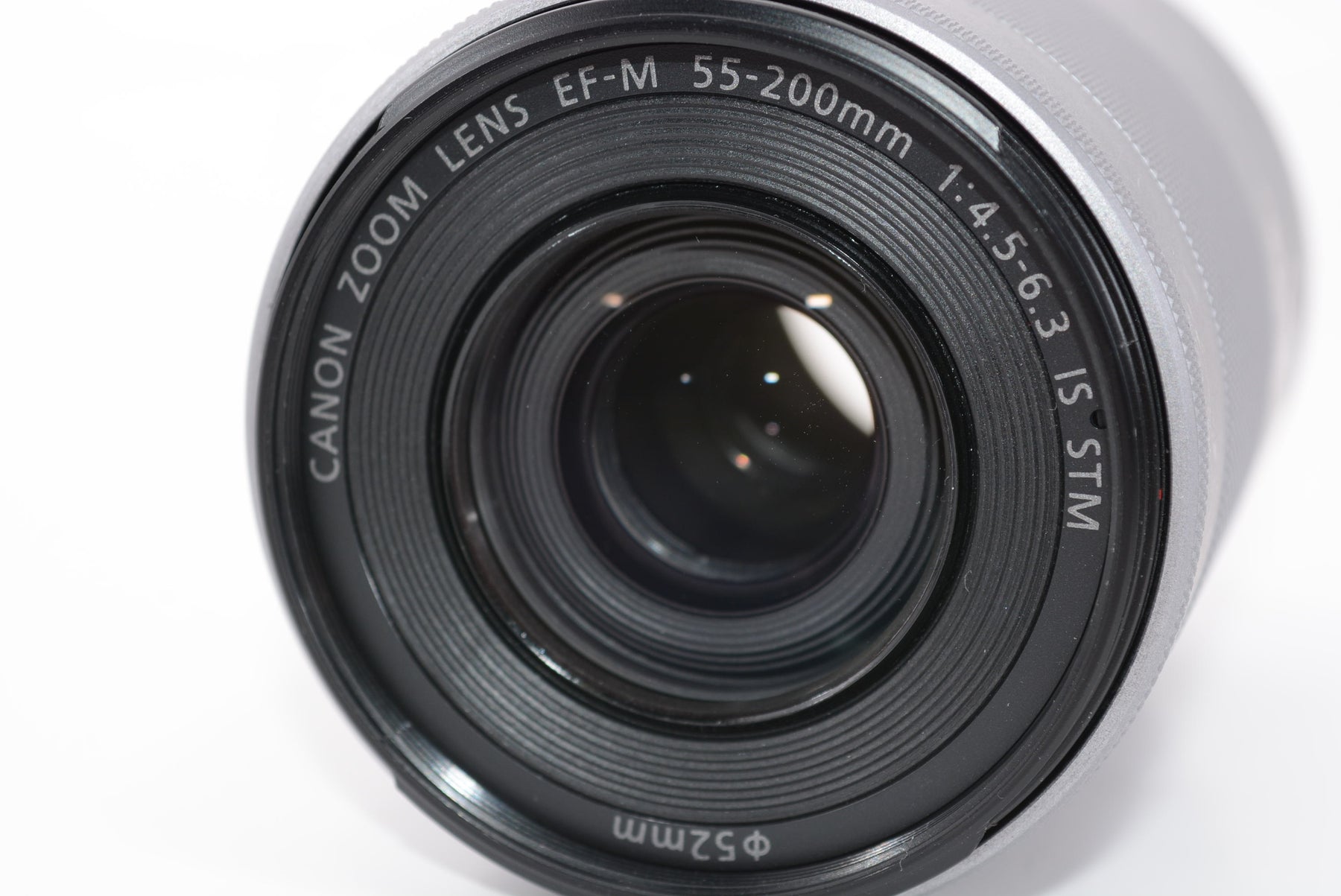 【外観特上級】Canon 望遠ズームレンズ EF-M55-200mm F4.5-6.3 IS STM(シルバー) ミラーレス専用 EF-M55-200ISSTMSL