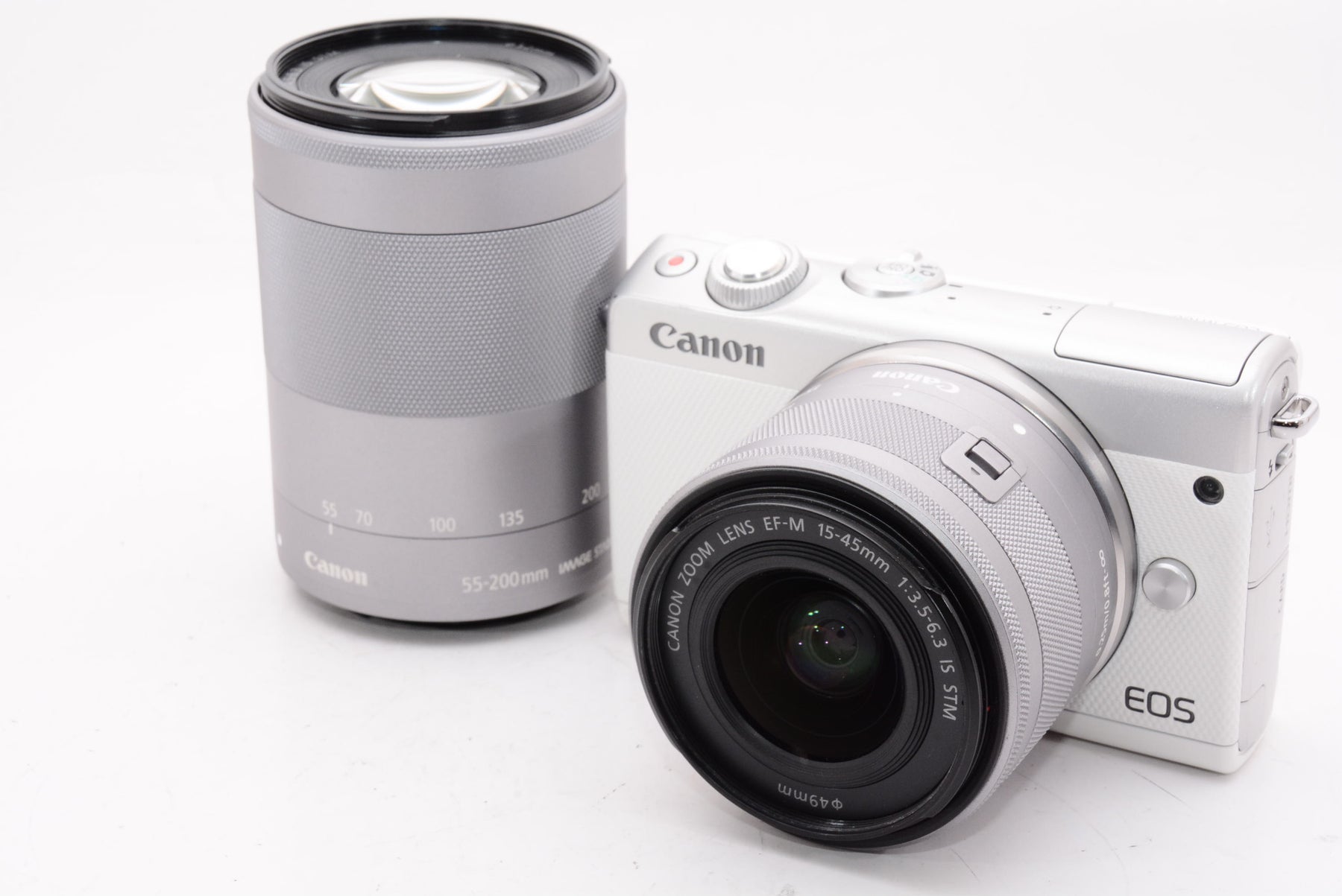 【オススメ】Canon ミラーレス一眼カメラ EOS M100 ダブルズームキット ホワイト EOSM100WH-WZK