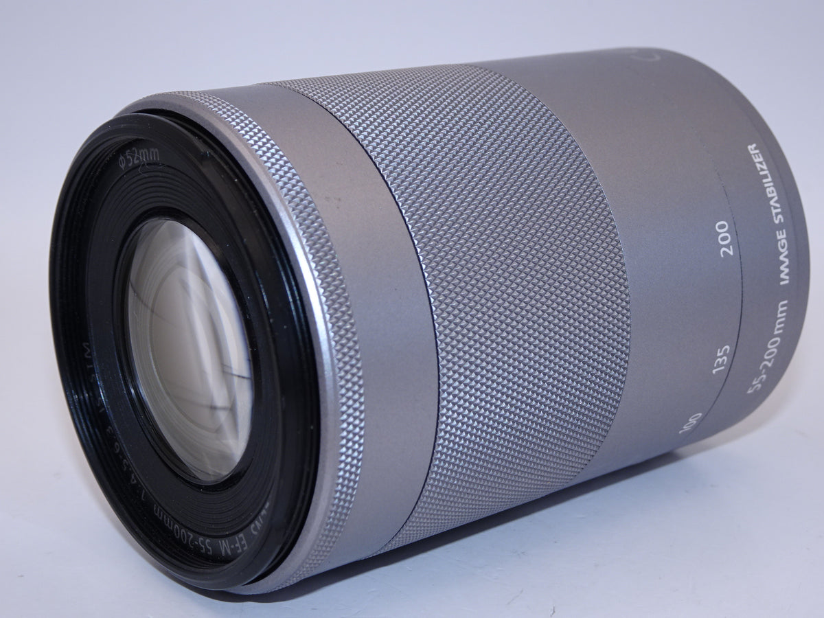 【外観特上級】Canon EF-M55-200mm F4.5-6.3 IS STM シルバー