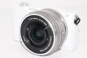 【外観特上級】ソニー SONY ミラーレス一眼 α5100 パワーズームレンズキット E PZ 16-50mm F3.5-5.6 OSS付属 ホワイト ILCE-5100L-W