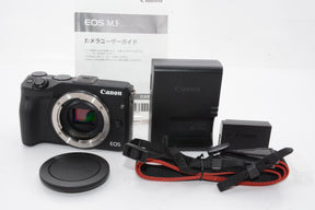 【外観特上級】Canon ミラーレス一眼カメラ EOS M3 ボディ(ブラック) EOSM3BK-BODY