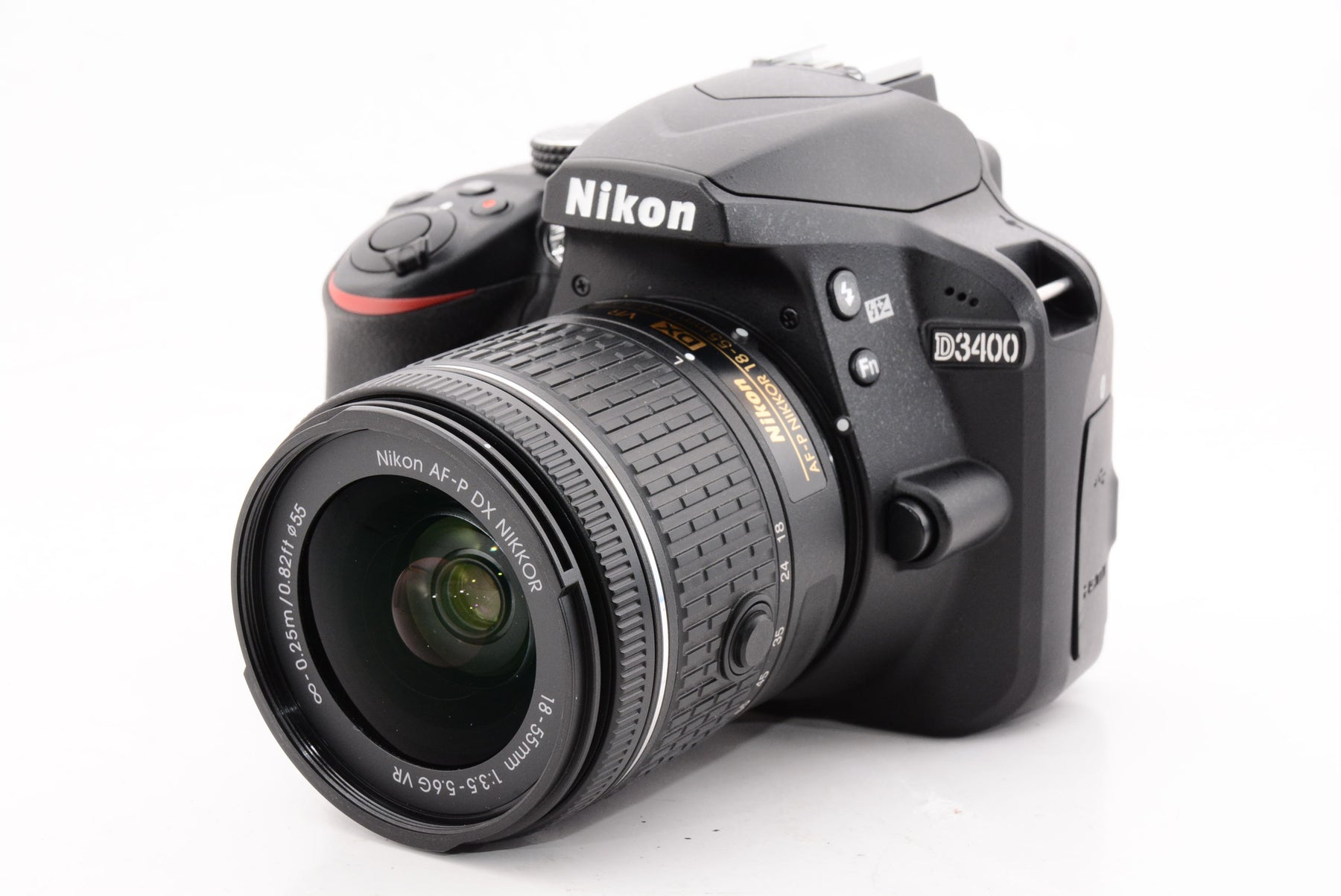 ほぼ新品】Nikon デジタル一眼レフカメラ D3400 AF-P 18-55 VR レンズ ...