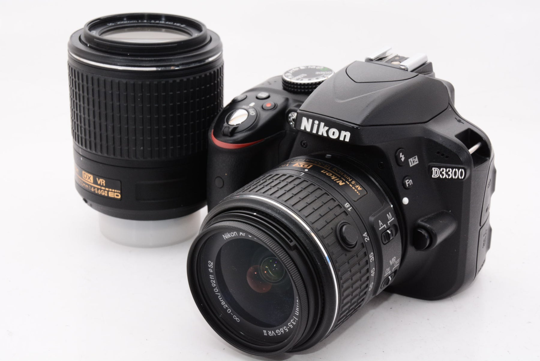 【外観特上級】Nikon デジタル一眼レフカメラ D3300 ダブルズームキット2 ブラック