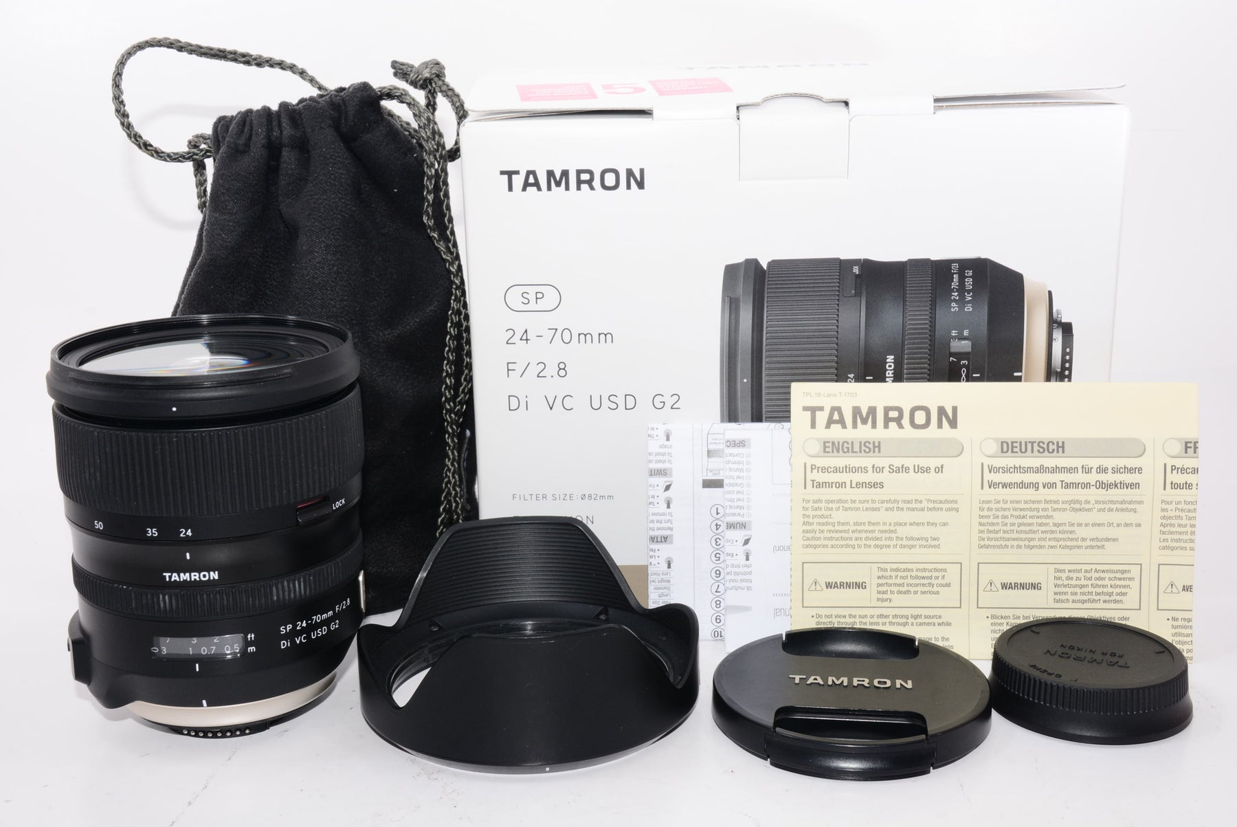 【外観特上級】TAMRON 大口径標準ズームレンズ SP24-70mm F2.8 Di VC USD G2 ニコン用 フルサイズ対応