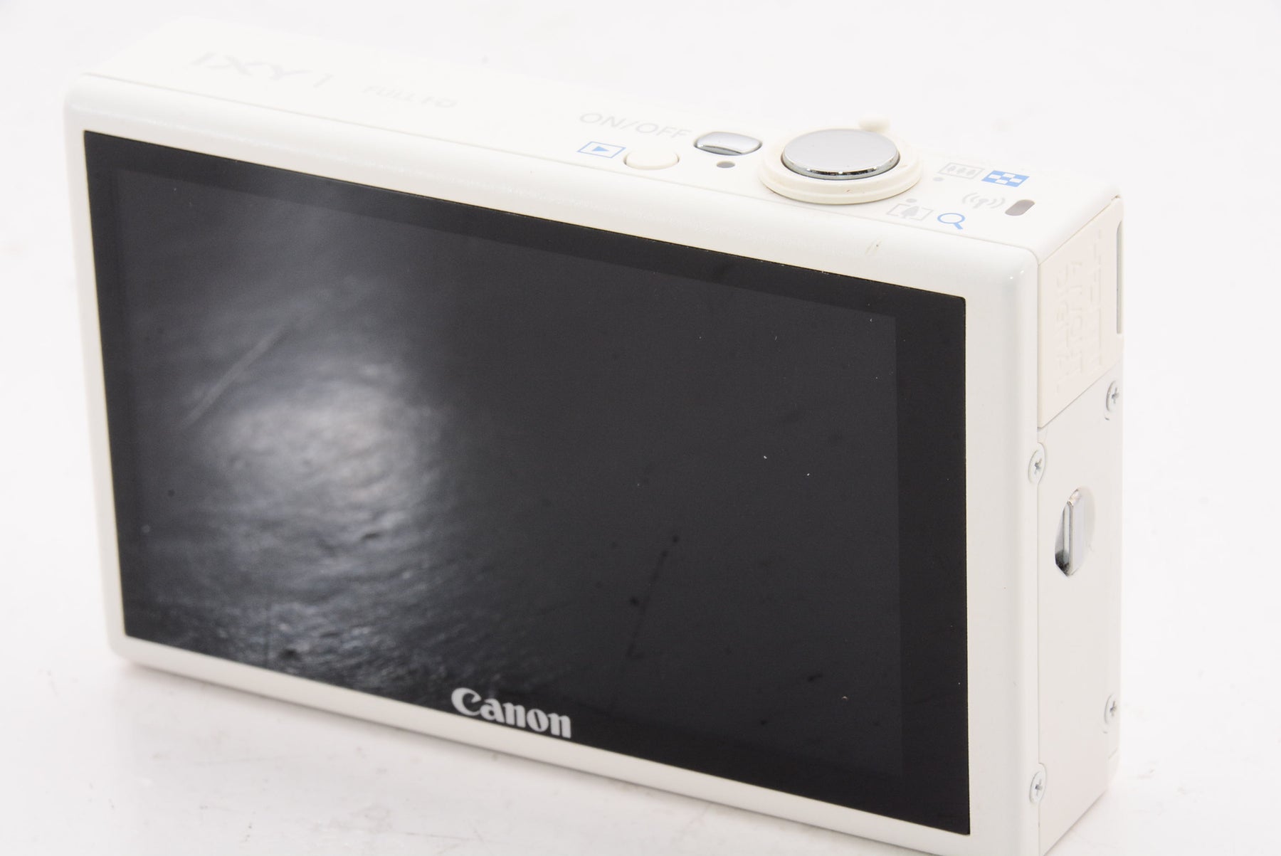 【外観特上級】Canon デジタルカメラ IXY 1 ホワイト 光学12倍ズーム Wi-Fi対応 IXY1(WH)