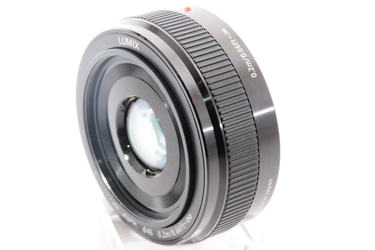 【ほぼ新品】パナソニック 単焦点レンズ マイクロフォーサーズ用 ルミックス G 20mm/F1.7 II ASPH. ブラック H-H020A-K