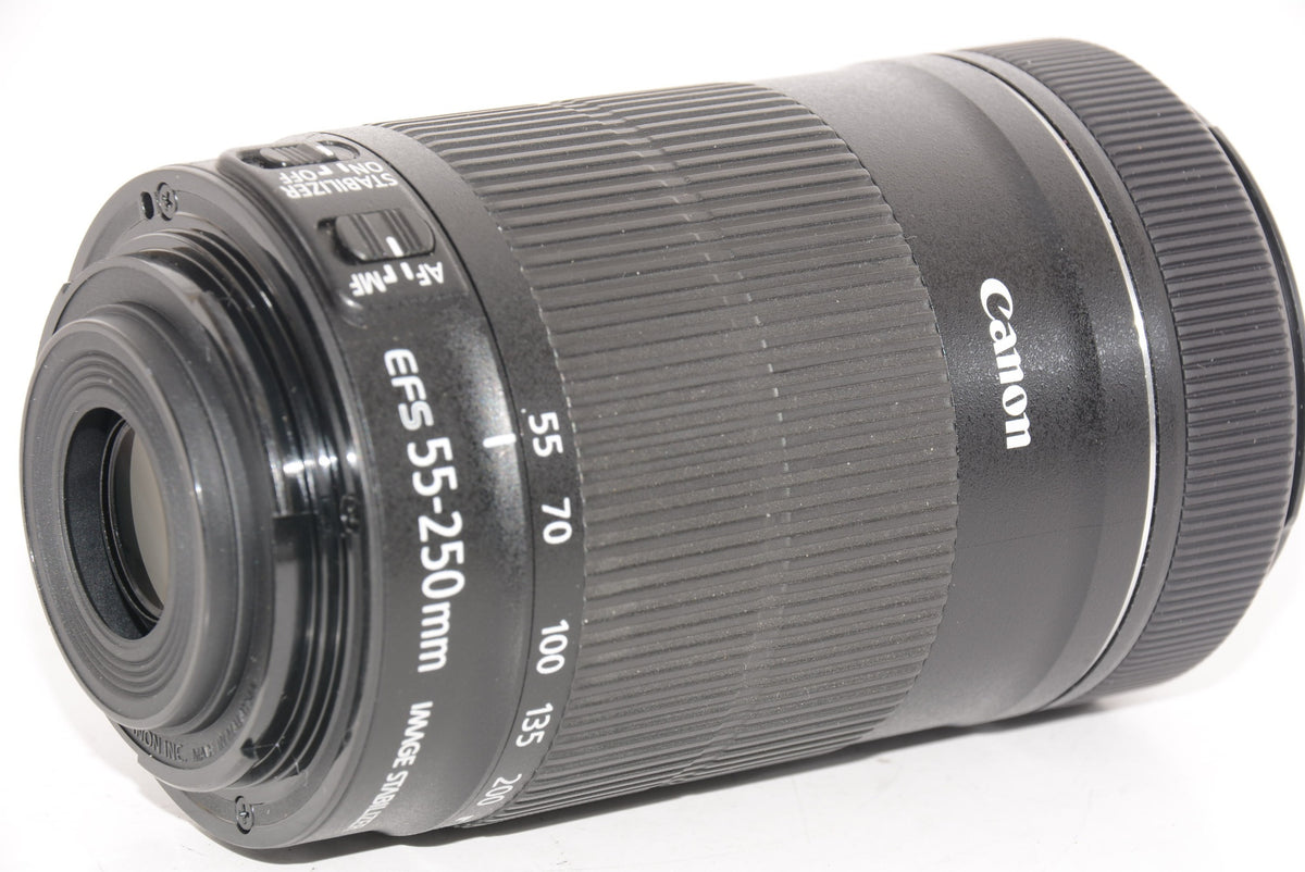 【外観特上級】Canon 望遠ズームレンズ EF-S55-250mm F4-5.6 IS STM