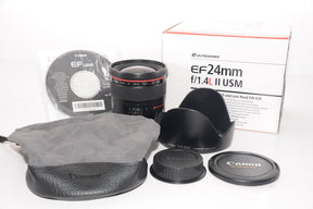 【外観特上級】Canon 単焦点広角レンズ EF24mm F1.4L II USM フルサイズ対応