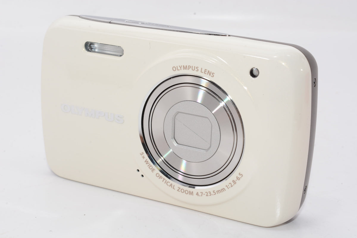 【外観特上級】OLYMPUS デジタルカメラ VH-210 ホワイト 1400万画素 光学5倍ズーム DIS ハイビジョンムービー 3.0型LCD 広角26mm 3Dフォト機能 VH-210 WHT