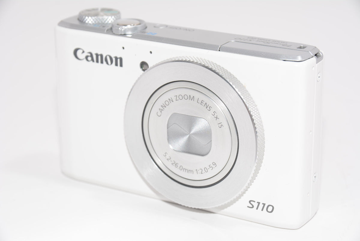 【外観特上級】Canon デジタルカメラ PowerShot S110 約1210万画素 F2.0 光学5倍ズーム ホワイト PSS110(WH)