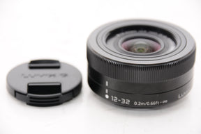 【外観特上級】パナソニック 標準ズームレンズ マイクロフォーサーズ用 ルミックス G VARIO 12-32mm/F3.5-5.6 ASPH./MEGA O.I.S. ブラック H-FS12032-K