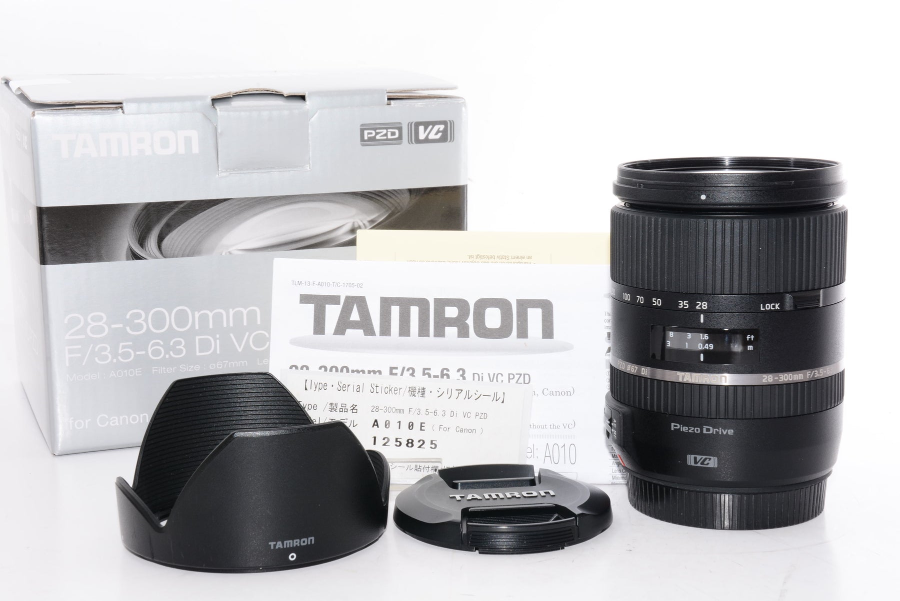 【外観特上級】TAMRON 高倍率ズームレンズ 28-300mm F3.5-6.3 Di VC PZD キヤノン用 フルサイズ対応 A010E