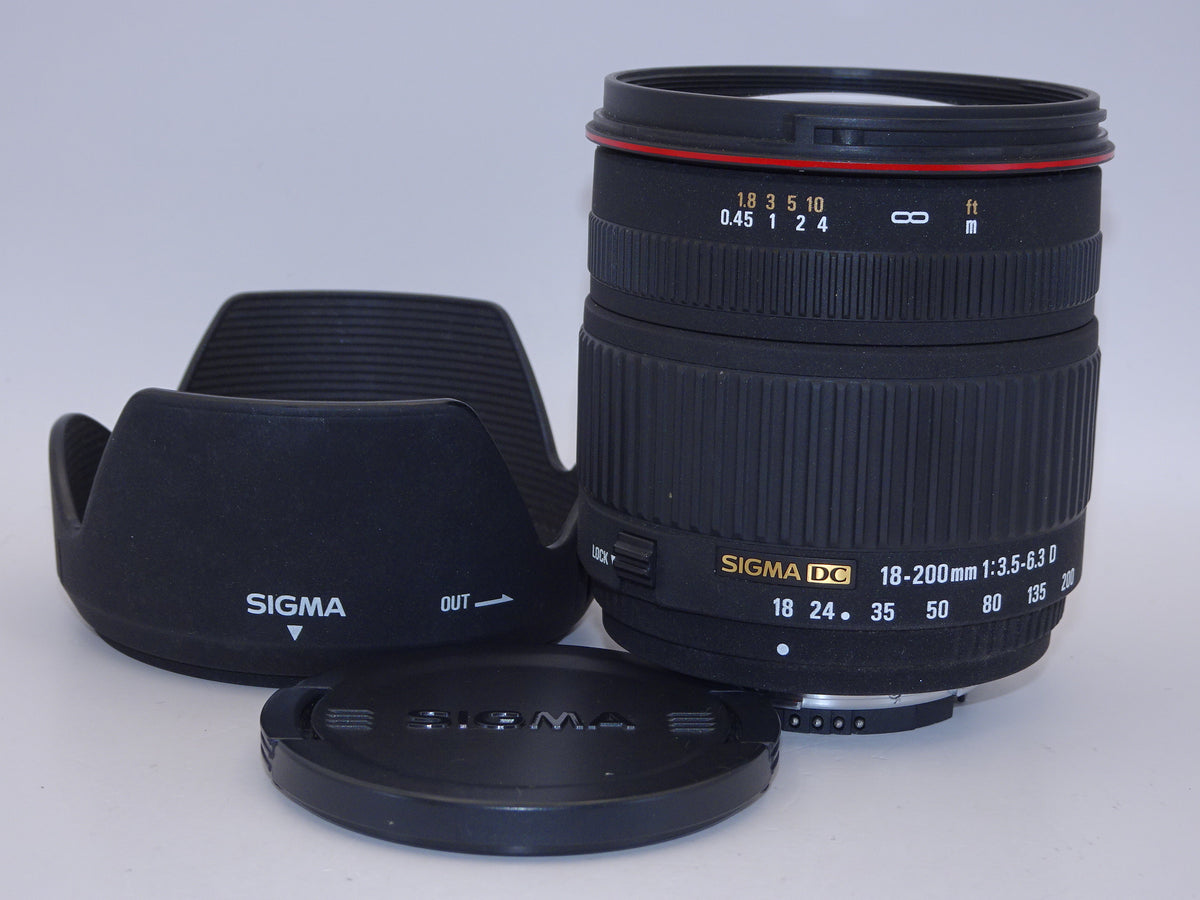 【外観特上級】SIGMA シグマ 18-200mm F3.5-6.3 DC ニコン用