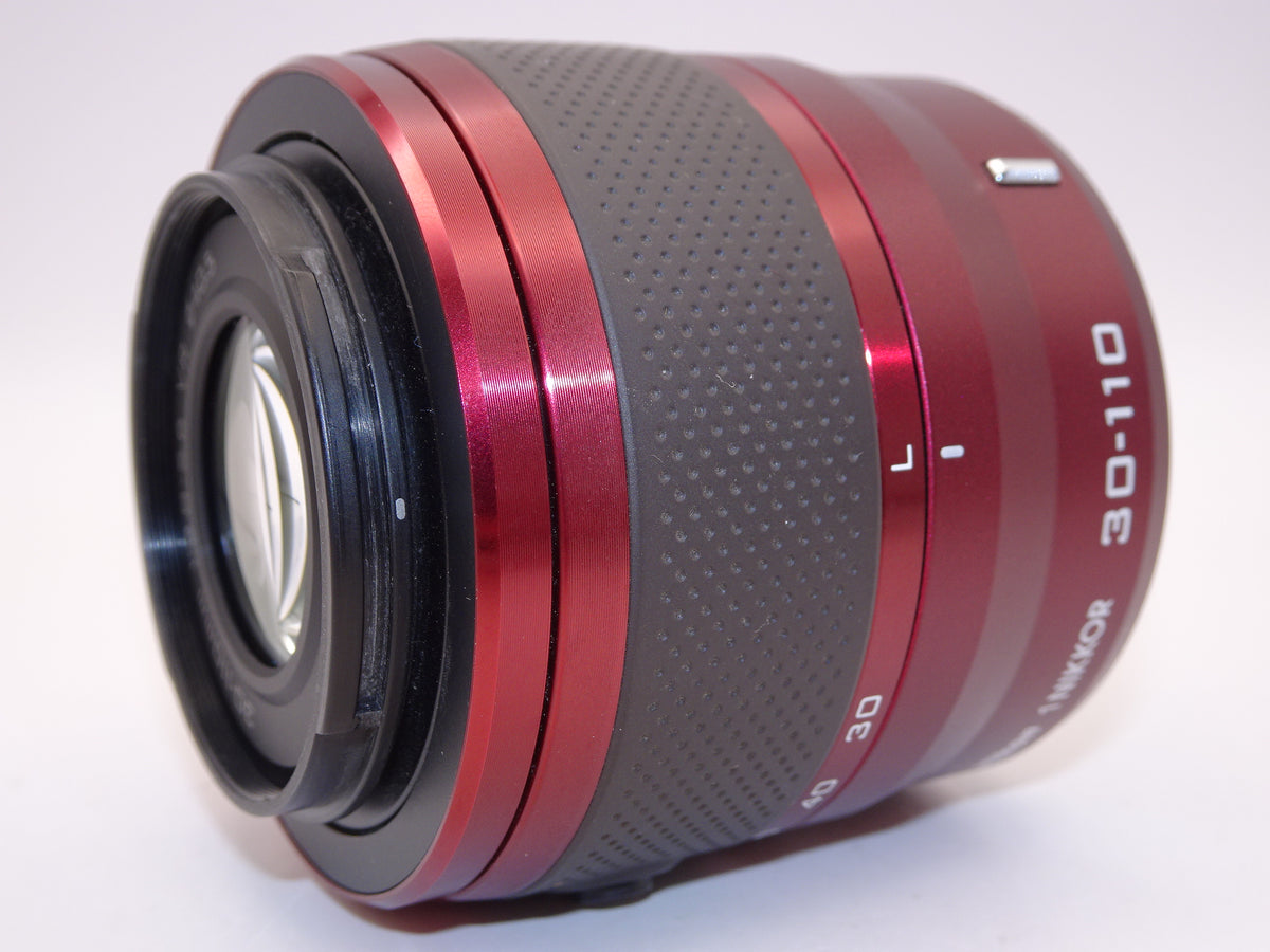 【外観特上級】Nikon 1 30ー110 mm f / 3.8ー5.6 VR Nikkorレンズ(レッド)