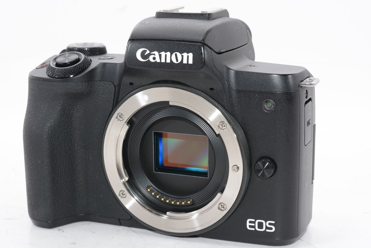 【外観特上級】Canon ミラーレス一眼カメラ EOS Kiss M2 標準ズームレンズキット ブラック KISSM2BK-1545