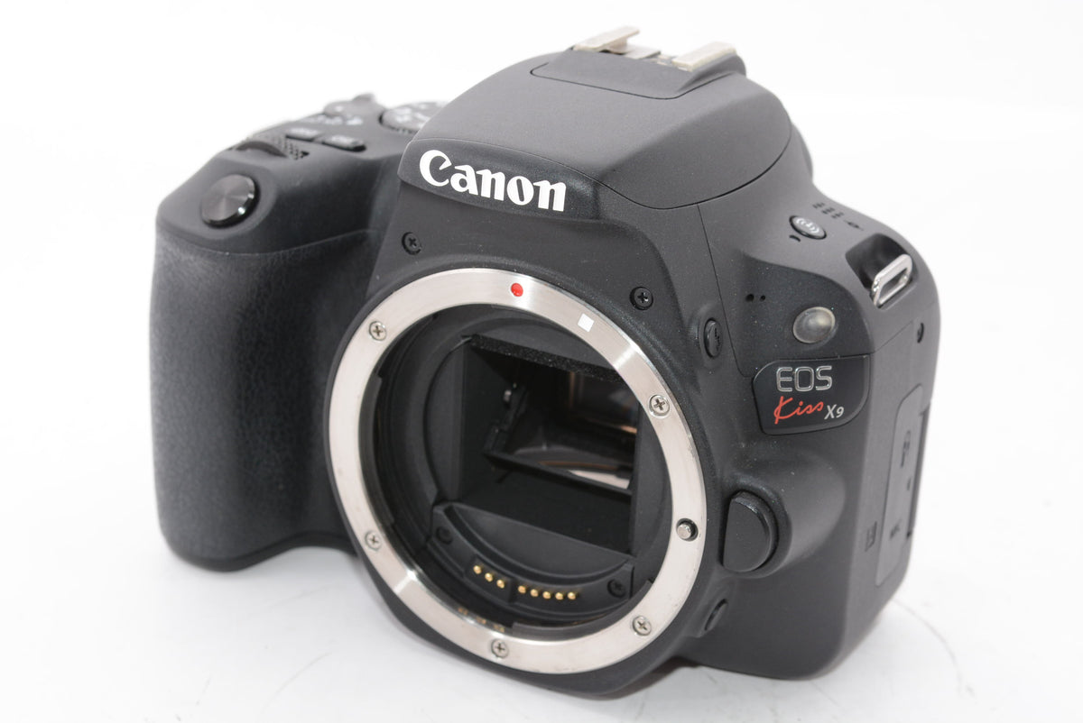 【外観特上級】Canon デジタル一眼レフカメラ EOS Kiss X9 EF-S18-55 IS STM レンズキット(ブラック) KISSX9BK1855F4ISSTML