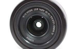 【外観特上級】パナソニック 標準ズームレンズ マイクロフォーサーズ用 ルミックス G VARIO 12-32mm/F3.5-5.6 ASPH./MEGA O.I.S. ブラック H-FS12032-K