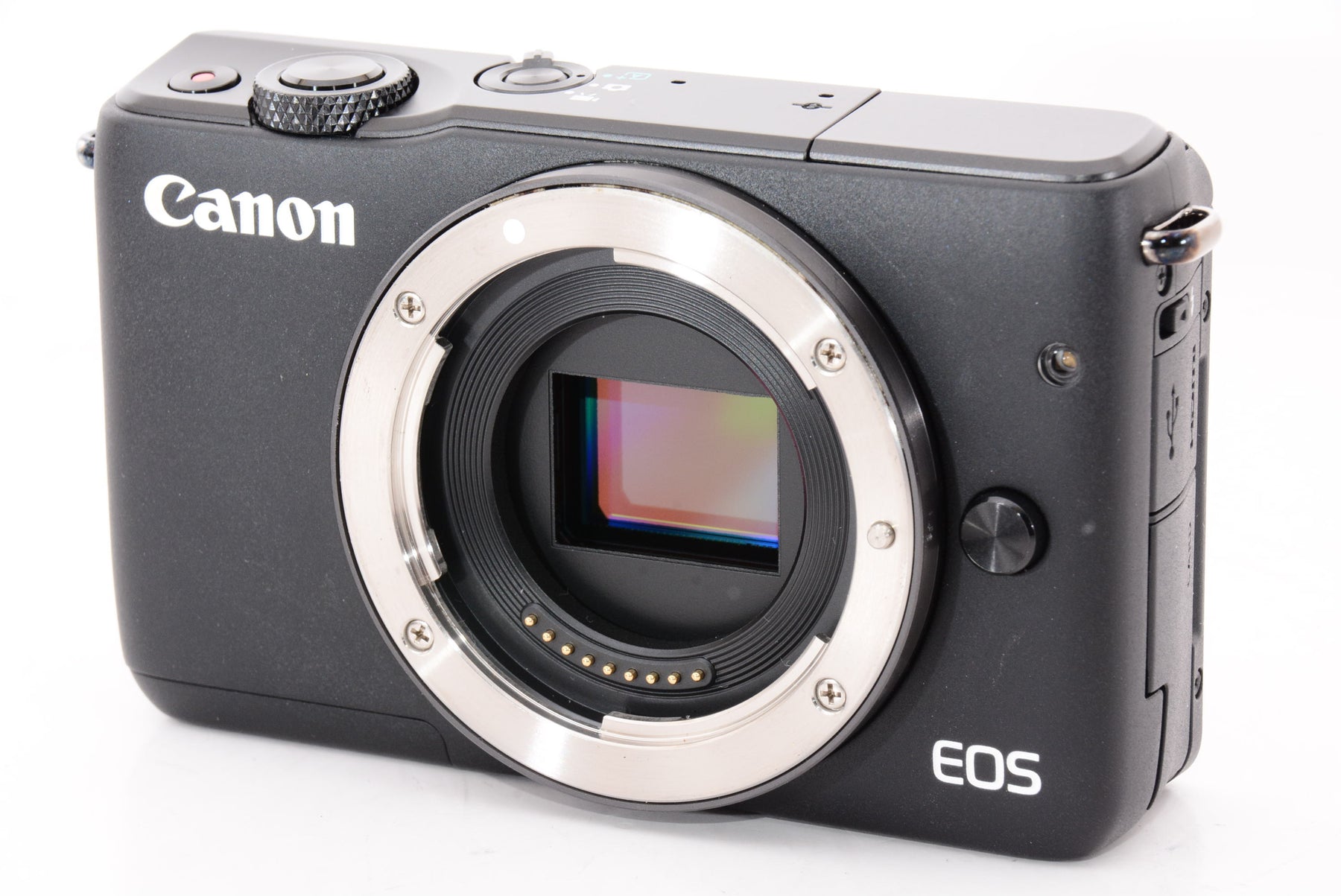 【外観特上級】Canon ミラーレス一眼カメラ EOS M10 レンズキット(ブラック) EF-M15-45mm F3.5-6.3 IS STM 付属 EOSM10BK-1545ISSTMLK