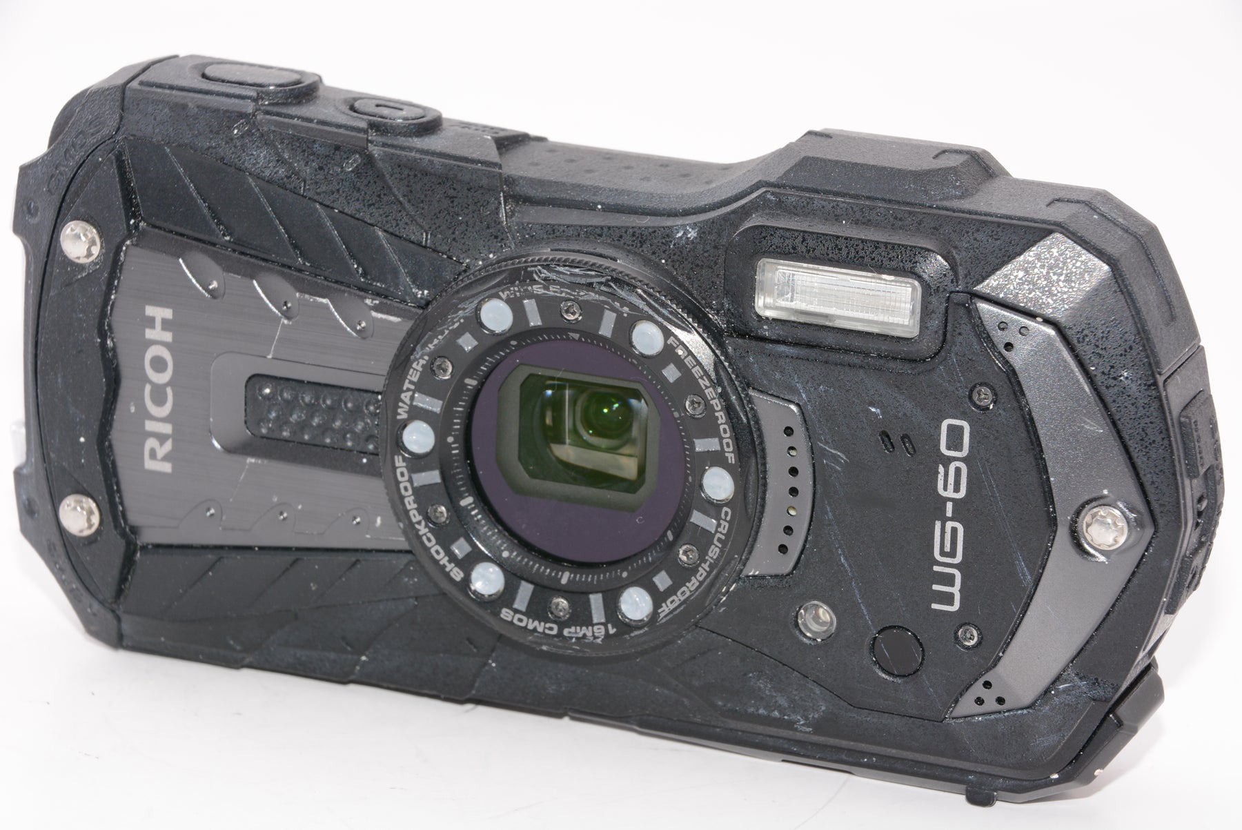 【オススメ】RICOH WG-60 ブラック 本格防水デジタルカメラ 14メートル防水 耐衝撃 防塵 耐寒 高画質1600万画素  水中専用マーメードモード搭載 仕事に使える「CALSモード」搭載