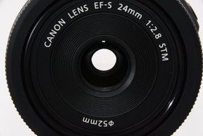 【外観特上級】Canon 単焦点広角レンズ EF-S24mm F2.8 STM APS-C対応 EF-S2428STM