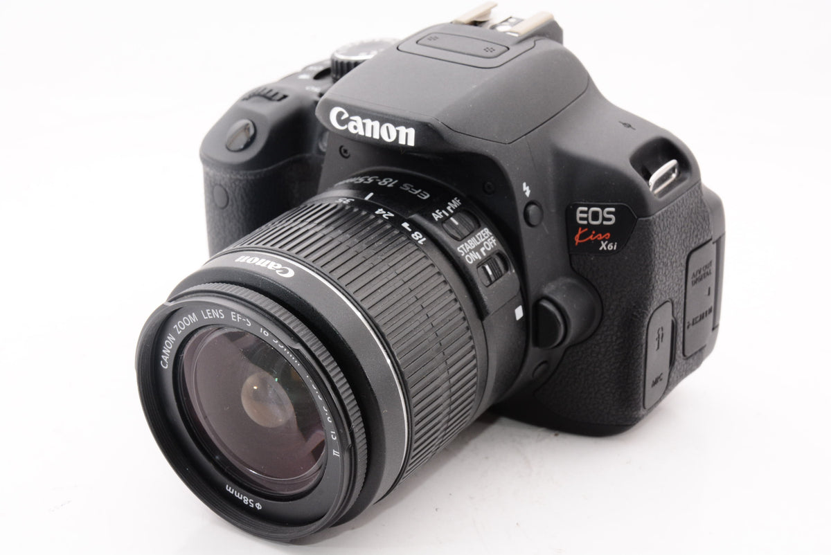 【外観特上級】Canon デジタル一眼レフカメラ EOS Kiss X6i EF-S18-55 IS II レンズキット KISSX6i-1855IS2LK