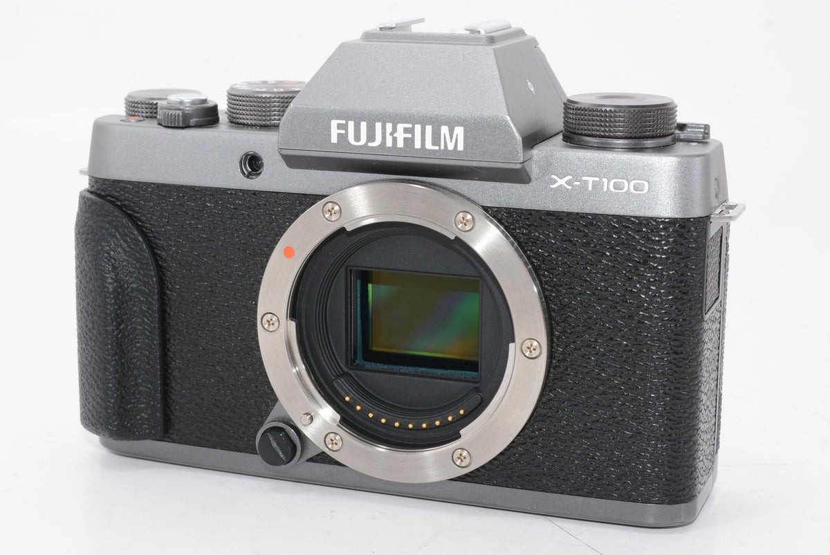 【外観特上級】FUJIFILM ミラーレス一眼 X-T100ダークシルバー X-T100-DS