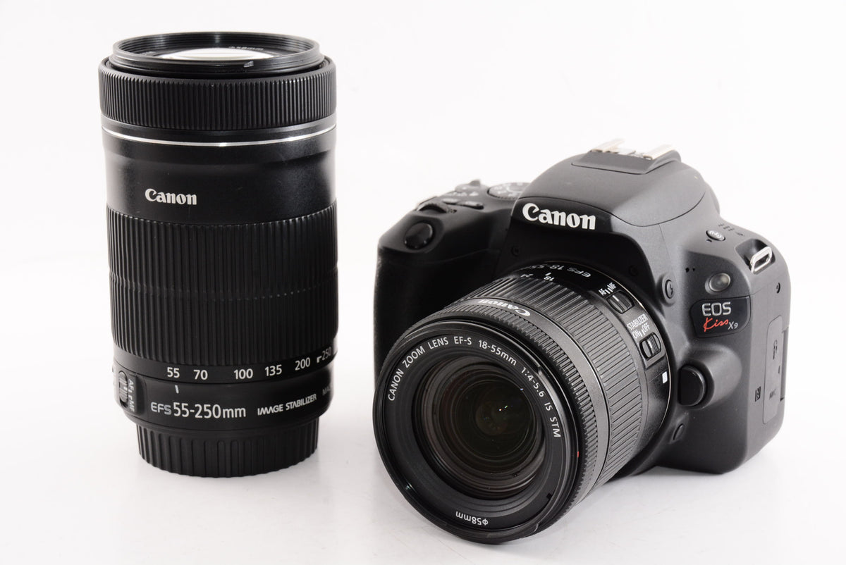 【オススメ】Canon デジタル一眼レフカメラ「EOS Kiss X9」ダブルズームキット (ブラック) EOSKISSX9BK-WKIT