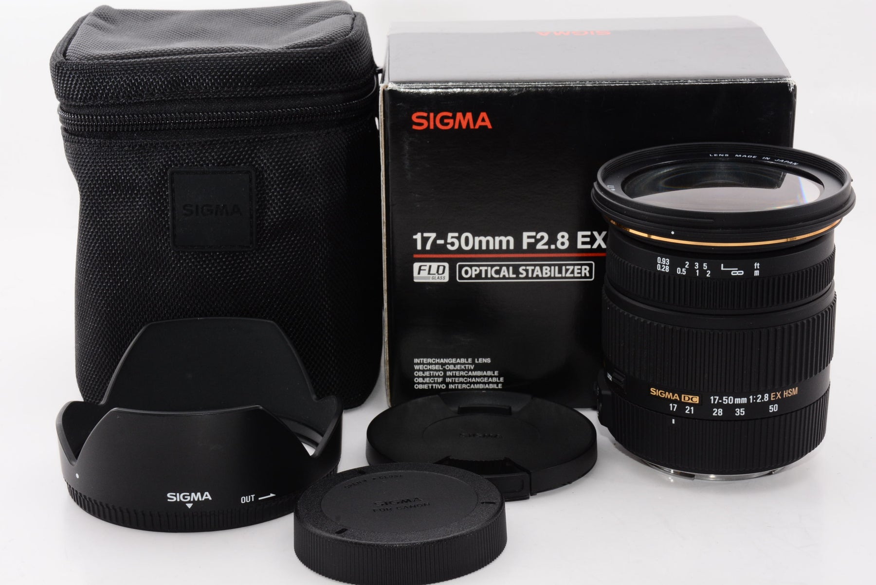 【外観特上級】SIGMA 標準ズームレンズ 17-50mm F2.8 EX DC OS HSM キヤノン用 APS-C専用 583545