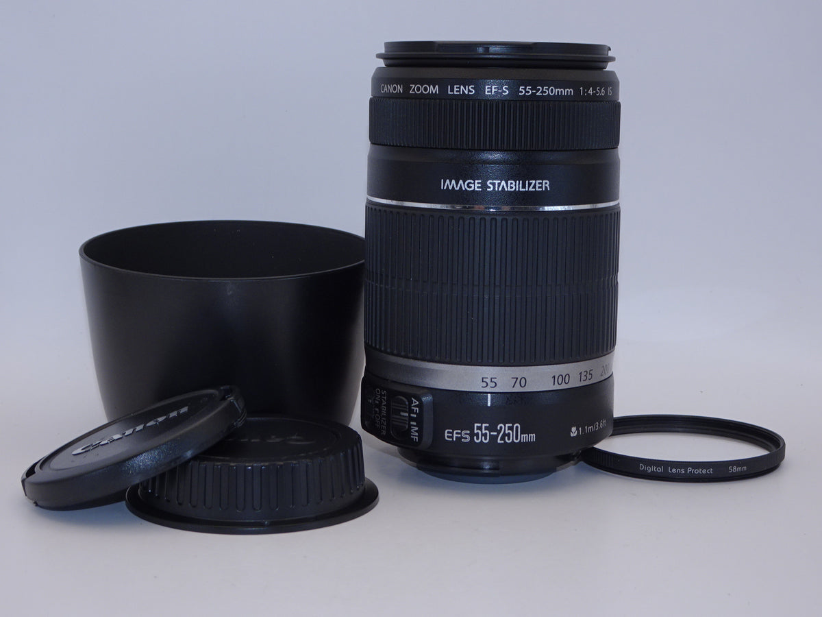 【外観特上級】Canon 望遠レンズ EF-S55-250mm F4-5.6 IS