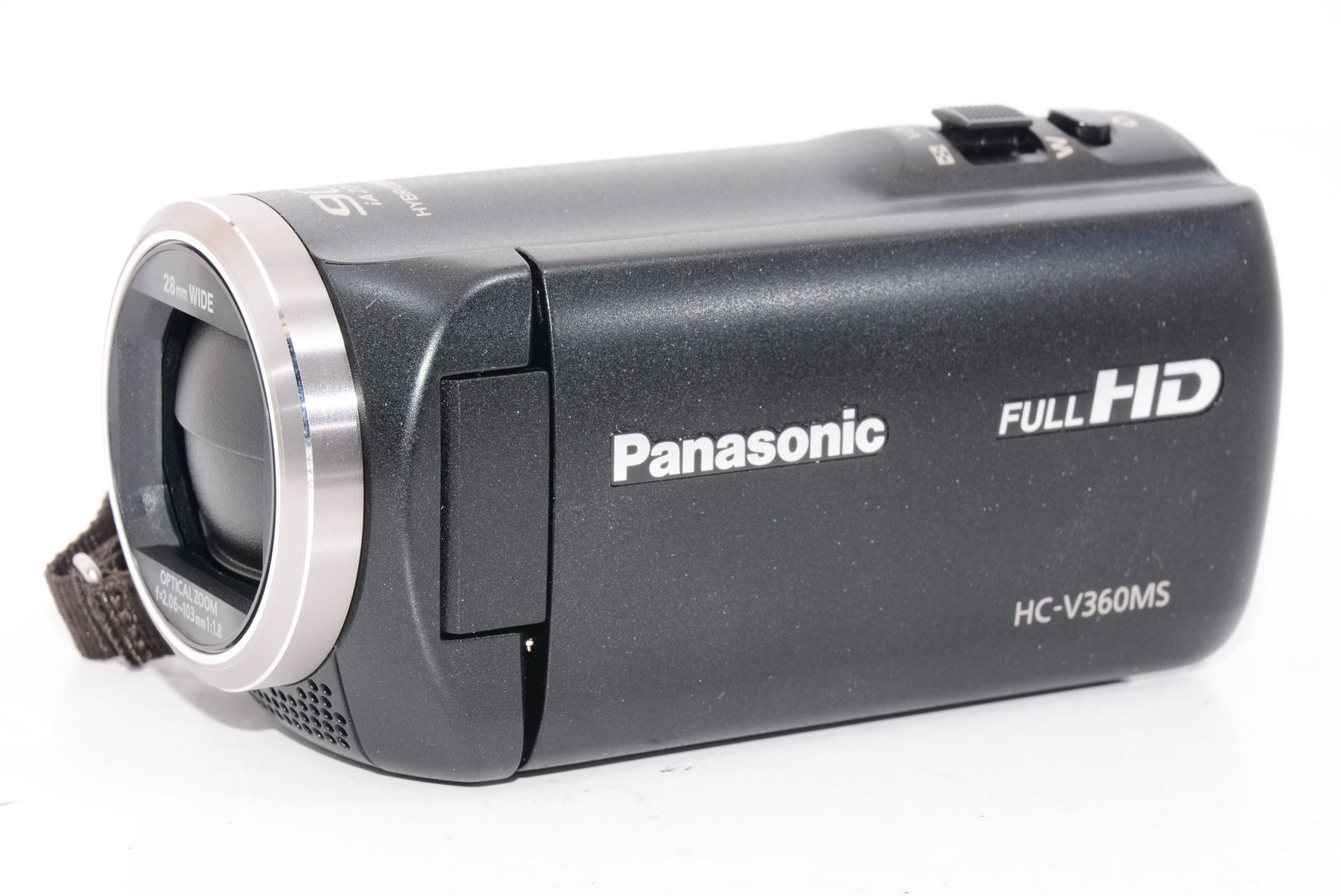 ほぼ新品】パナソニック HDビデオカメラ V360MS 16GB 高倍率90倍ズーム ブラック HC-V360MS-