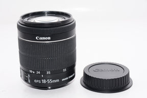 【外観特上級】Canon 標準ズームレンズ EF-S18-55mm F3.5-5.6 IS STM APS-C対応