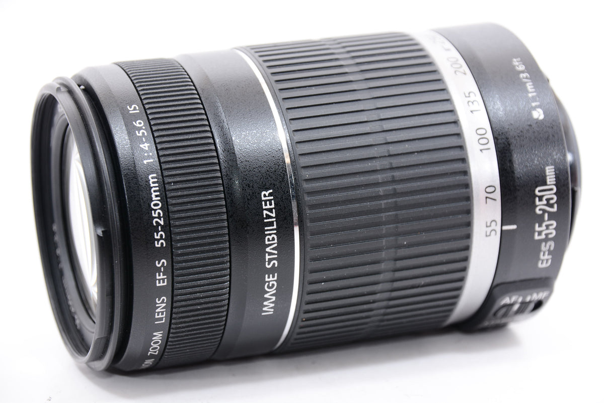 【外観特上級】Canon 望遠レンズ EF-S55-250mm F4-5.6 IS APS-C対応