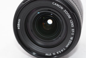 【外観特上級】Canon 標準ズームレンズ EF-S18-55mm F4.0-5.6IS STM APS-C対応