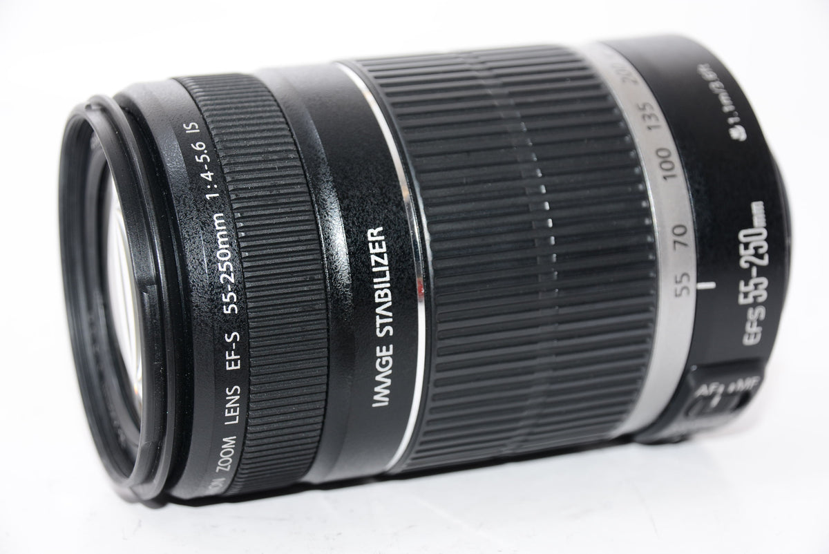 【外観特上級】Canon 望遠レンズ EF-S55-250mm F4-5.6 IS APS-C対応