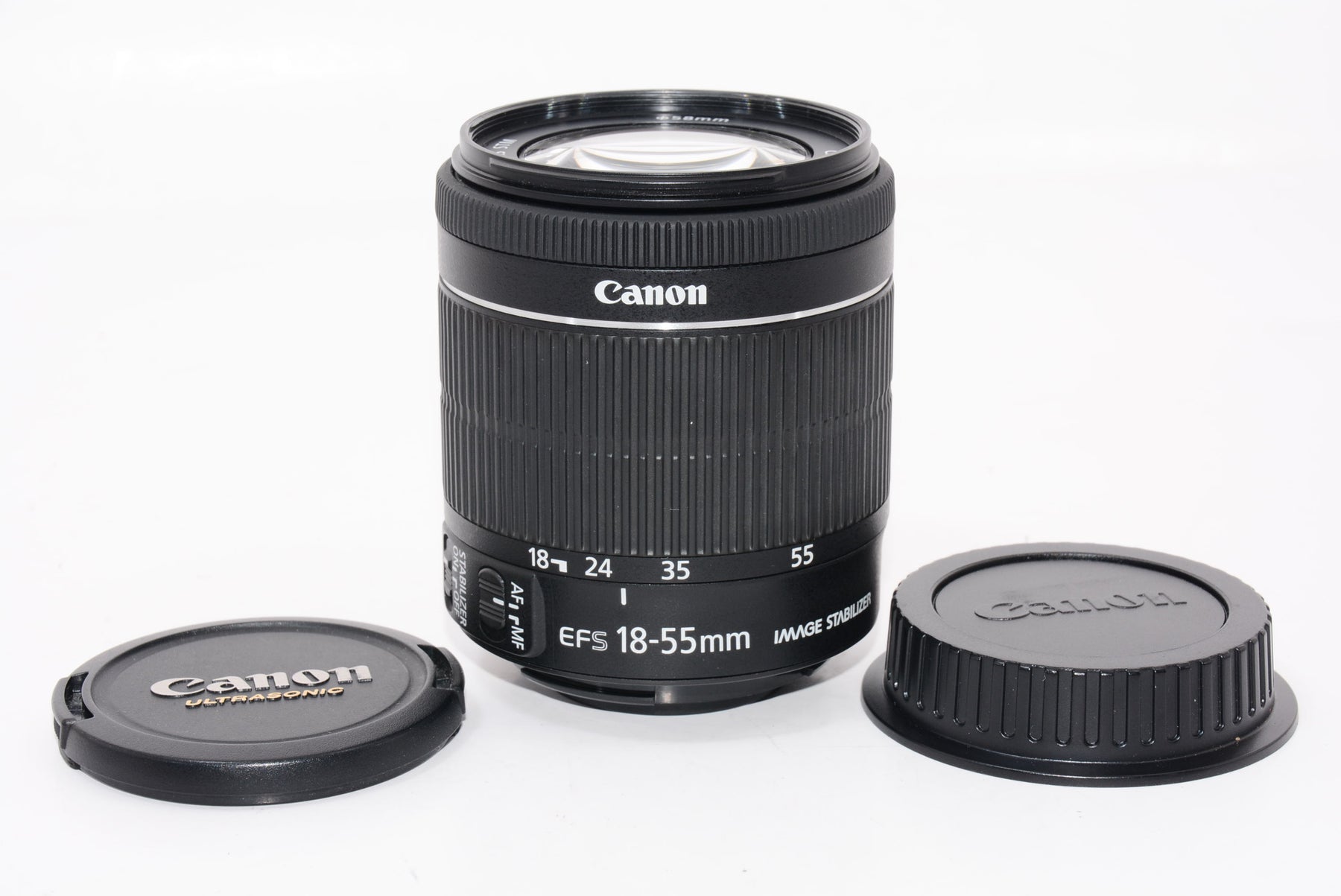 【外観特上級】Canon 標準ズームレンズ EF-S18-55mm F3.5-5.6 IS STM APS-C対応