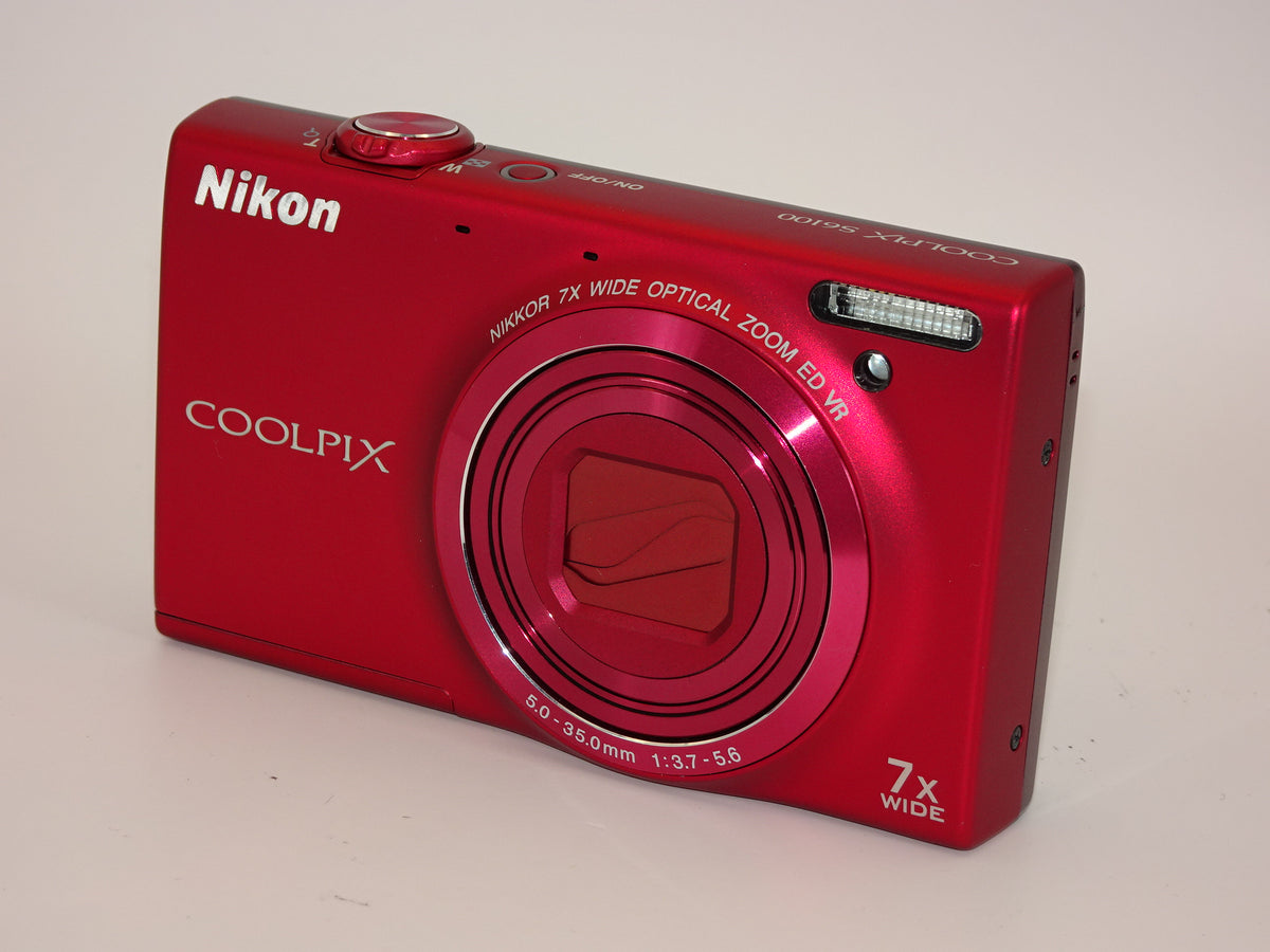 【外観特上級】NikonデジタルカメラCOOLPIX S6100 スーパーレッド S6100RD