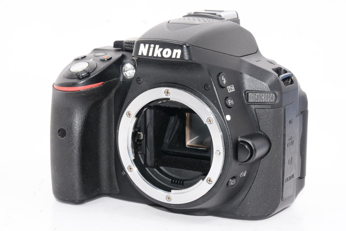 【外観特上級】Nikon デジタル一眼レフカメラ D5300 ブラック 2400万画素 3.2型液晶 D5300BK