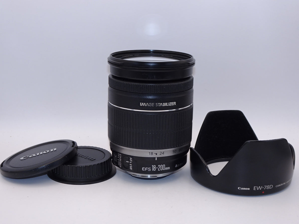 【外観特上級】Canon 望遠ズームレンズ EF-S18-200mm F3.5-5.6 IS APS-C対応