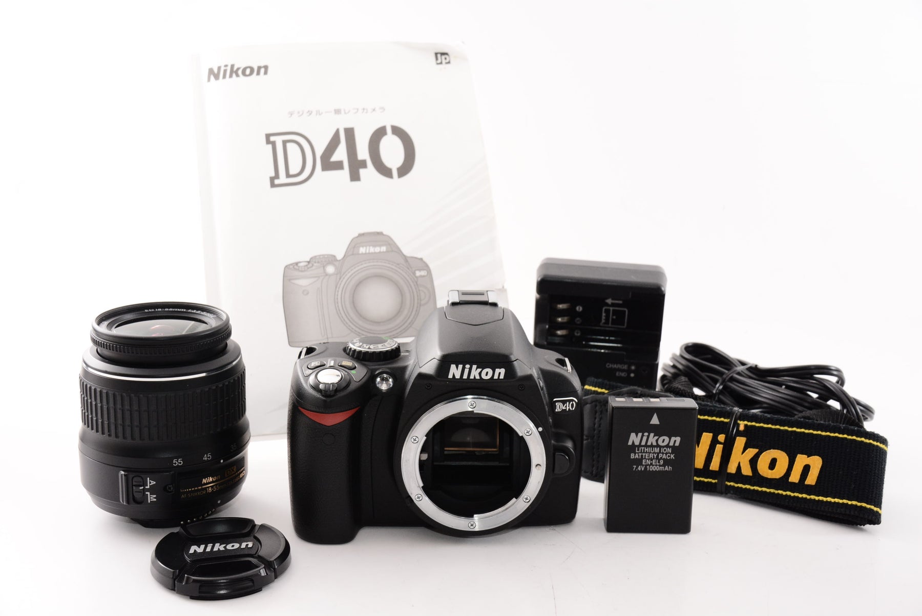 外観特上級】Nikon デジタル一眼レフカメラ D40 レンズキット ブラック