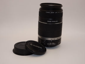 【外観特上級】Canon 望遠レンズ EF-S55-250mm F4-5.6 IS APS-C対応