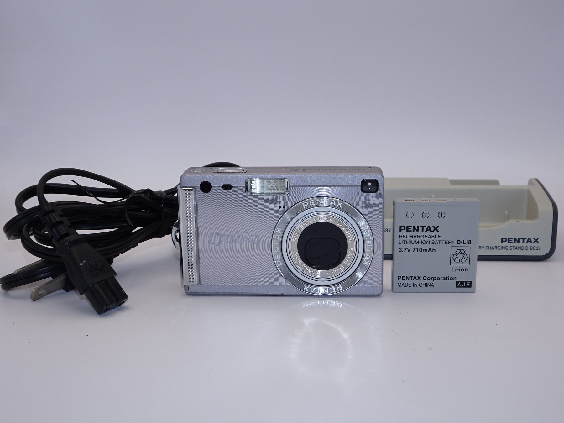 美品】PENTAX Optio S5i シルバー-