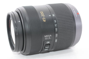 【外観並級】パナソニック 望遠ズームレンズ マイクロフォーサーズ用 ルミックス G VARIO 45-200mm/F4.0-5.6/MEGA O.I.S. H-FS045200