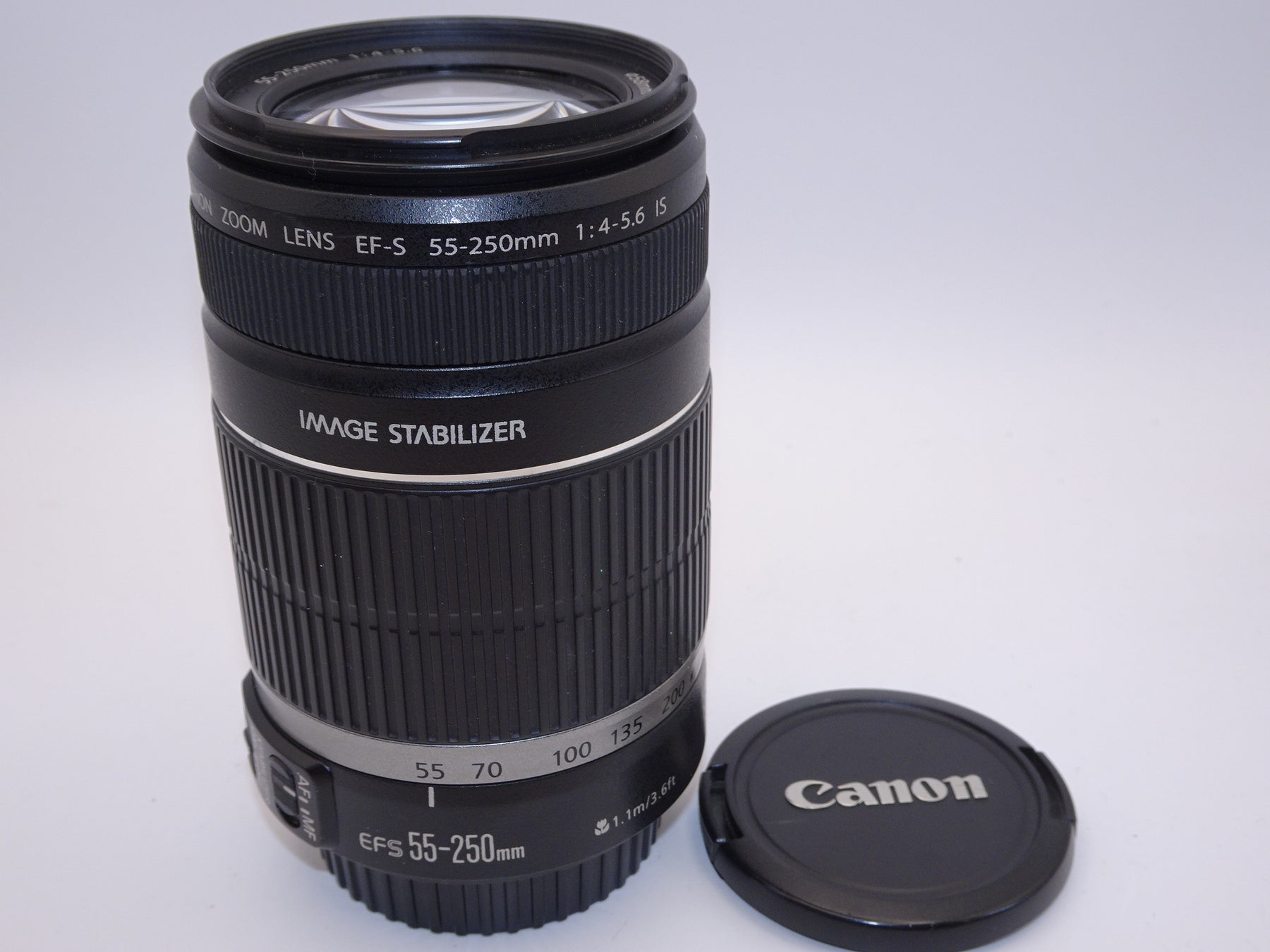 【外観特上級】Canon 望遠レンズ EF-S55-250mm F4-5.6 IS APS-C対応