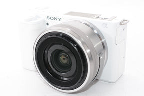 【外観特上級】ソニー レンズ交換式 VLOGCAM ZV-E10L W パワーズームレンズキットホワイト Vlog用カメラ Cinematic Vlog シネマティック(ボディ+キットレンズ:E PZ 16-50mm F3.5-5.6 OSS)