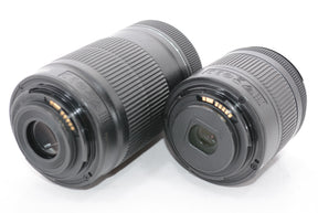 【外観特上級】Canon デジタル一眼レフカメラ EOS Kiss X10 ダブルズームキット ブラック EOSKISSX10BK-WKIT