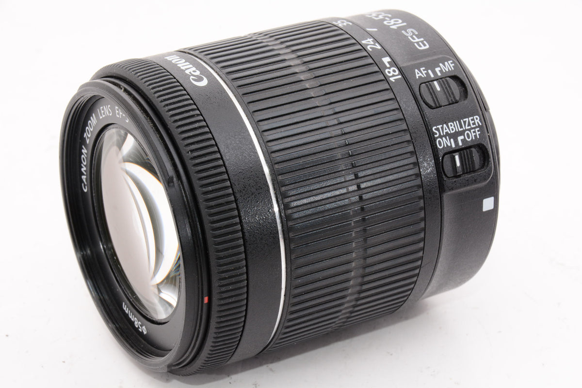 【外観特上級】Canon 標準ズームレンズ EF-S18-55mm F3.5-5.6 IS STM APS-C対応