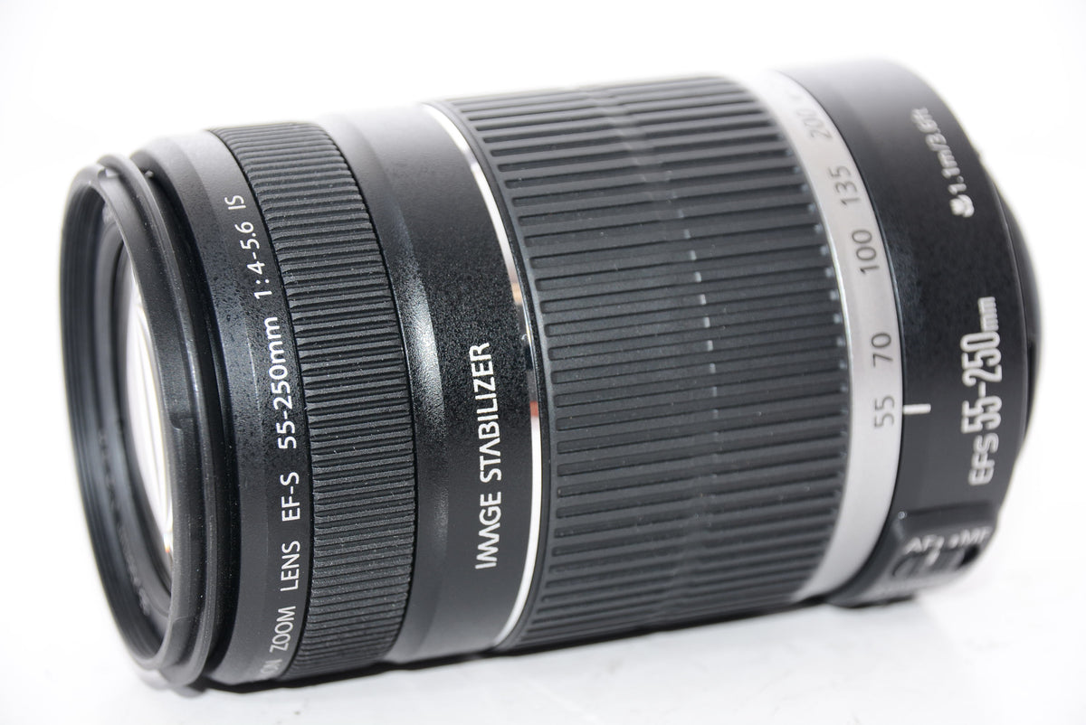 【外観特上級】Canon 望遠レンズ EF-S55-250mm F4-5.6 IS APS-C対応