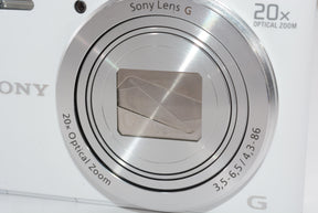 【外観特上級】SONY デジタルカメラ Cyber-shot WX300 2110万画素 光学20倍 ホワイト DSC-WX300(W)